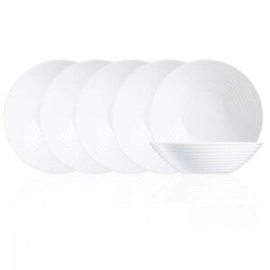 Luminarc 6.25 Harena All Purpose White Glass Opal Bowl 6 PC Set